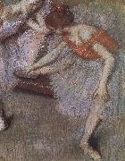 Edgar Degas Dance have a break oil painting on canvas